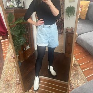 Vintage denim shorts - high waisted, mom fit